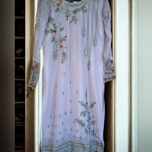 Indian Pakistani Bollywood Pink  Three Piece Outfit  Size Medium